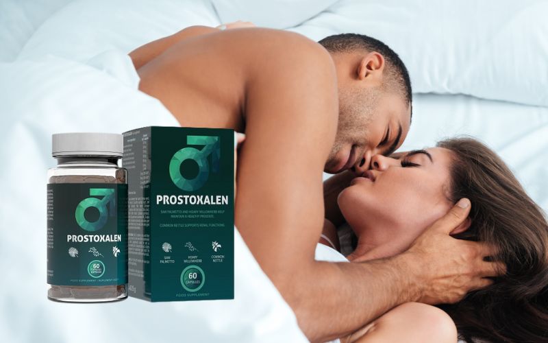 prostoxalen integratore e uomo e donna a letto